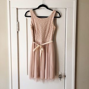 Whimsical Dusty Rose Cocktail Dress